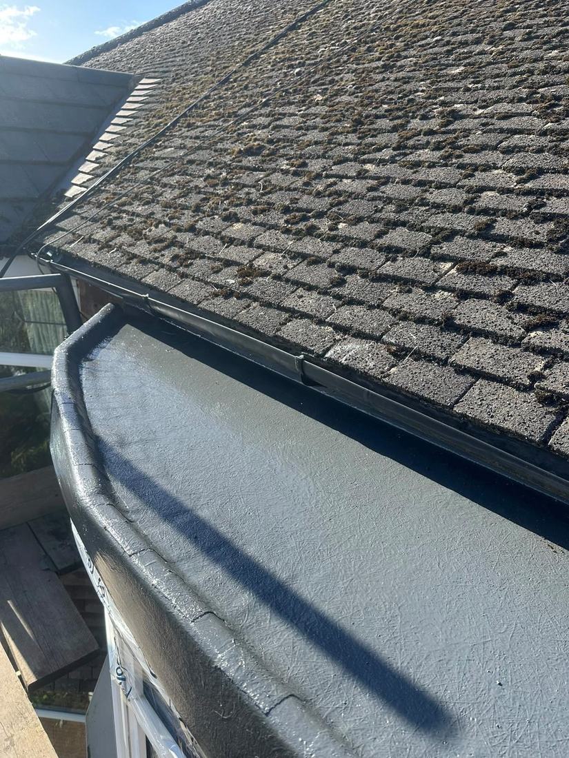 D & P job: flat roof edge
