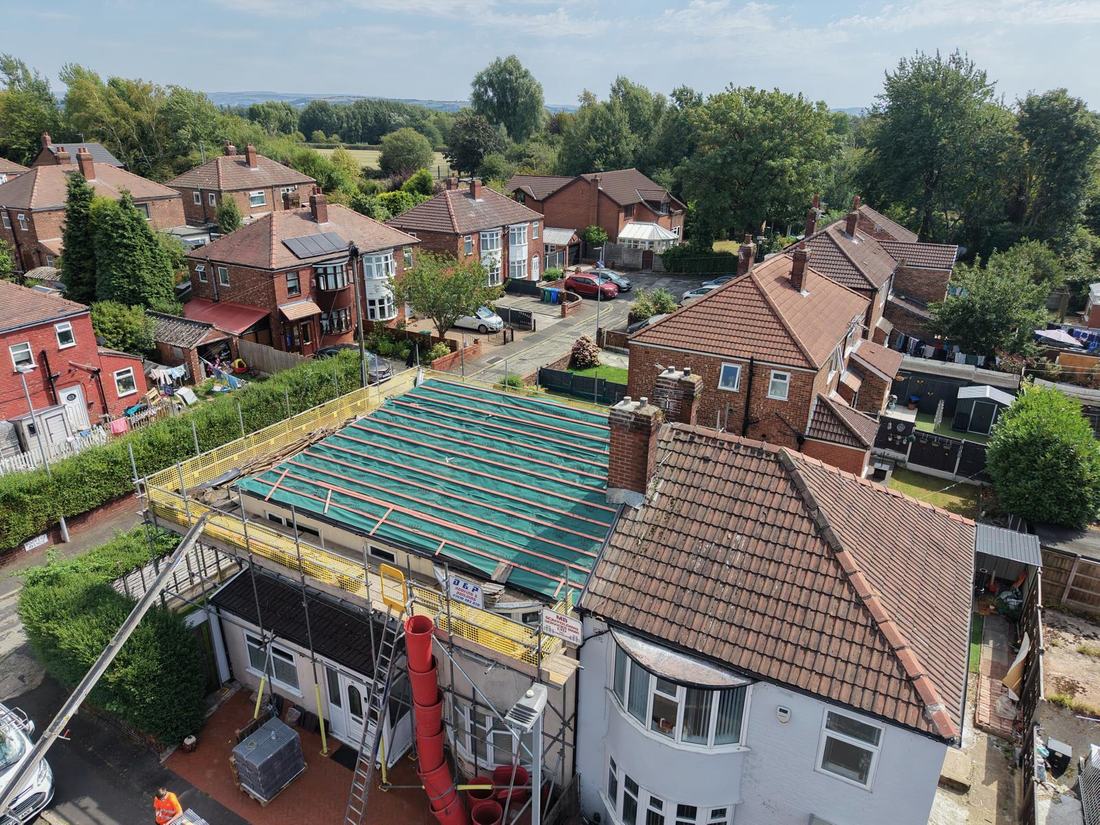 D & P job: full re-roof, battens on