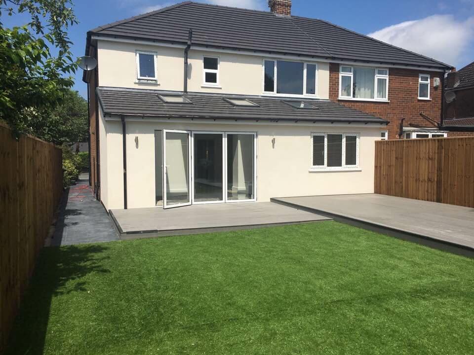 Rear extension with bifold doors